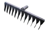 Грабли 12-зуб. (2.5мм) витые с  дер. черенком