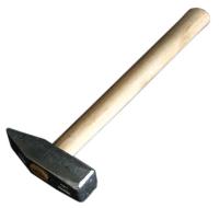 Молоток слесарный 0.8 кг квадр. оцинк. боек, дер. ручка (Камышин)