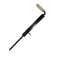 Задвижка гаражная 400мм. ЛЕВАЯ с дер.ручкой мед. антик. №17-400 (К0001)