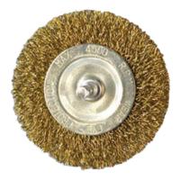 Щетка на дрель крацовка плоская крученая со шпилькой (50мм) [888]