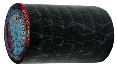 Изоляционная лента ПВХ 15мм х 20м 120 мкм чёрная 