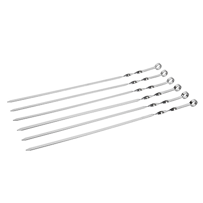 Шампура д/шашлыка нерж. плоский 6шт. в чехле 450 х 10 х 1.5  мм