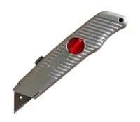 Нож 18 мм, автофиксация лезвия, метал. корпус [MATRIX]