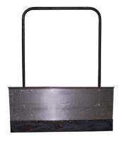 Движок д/снега алюмин. 1000 х 500  (толщ.2,0) с шир.  накл.65Г(120х1,2 мм)  П-образной ручкой