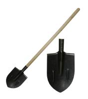 Лопата штыковая      рельсовая сталь (65Г,рессорно-пружинная) С/черен. (Россия)  