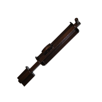 Задвижка гаражная 400мм. разборн. квадр ригель  медь антик. №11-400 (Ж0005)