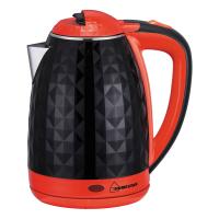 Чайник электрич. Homestar HS-1015 (1.8 л) черно-красный, двойной корпус