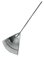Грабли веерные 27-и зуб. пластмассовые с алюм.черенком  