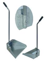 Совок метал. для мусора "ХОМЯК" Г-образ.ручка 650 мм (цинк)