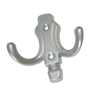 Крючок- вешалка 2 рожка №40 (хром) Кунгур