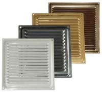 Решётка вентил. 150х150 хром 