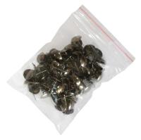 Гвозди декоративные длин.12мм диам.шляпки 5мм  (100 шт.) хром