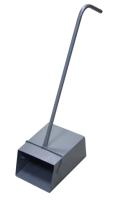 Совок - контейнер "ЛОВУШКА" для мусора цельнометалл. с ручкой