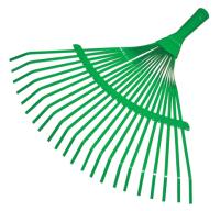 Грабли веерные пластинч. 22-зуб. порошк.покр. б/черен.