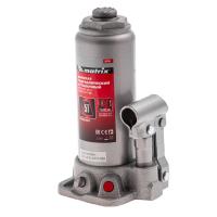 Домкрат гидравлич. бутылочный, 5 т.подъема 216-413 мм в кейсе [MATRIX]