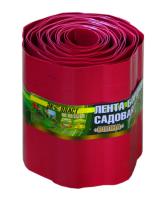 Ограждение для клумбы "Волна" 0,30х9 м красное