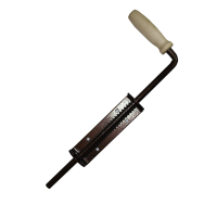 Задвижка гаражная 300мм. с пружиной ДЕРЕВ. ручка медь антик. ФГП-Д-300 (Д0003)