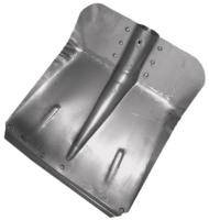 Лопата снег. совк. ЛС 355 х 380 мм оцинк (толщ.0,8) с наклад. б/ч