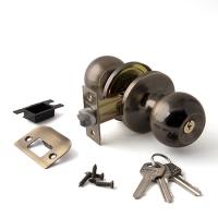 Защелка дверная VANGER 6072-01-AB фиксация - ключ (бронза)