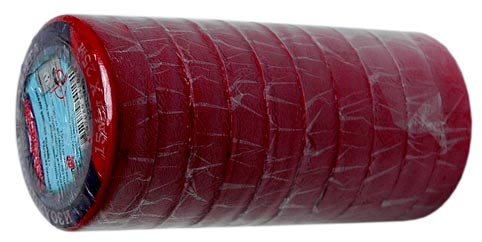 Изоляционная лента ПВХ 15мм х 20м 120 мкм красная 