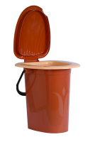 Ведро - туалет пластм.с крышкой