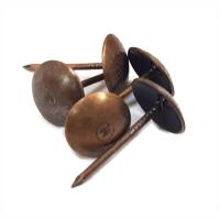 Гвозди декоративные длин.12мм диам.шляпки 10мм  (50 шт.) медь