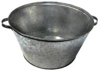 Таз оцинкованный  26л  круглый