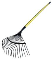 Грабли веерные проволоч. 22-зуб. с металлизированным черенком (Усадьба Люкс)