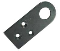 Проушина дверн. д/замка 70х30  прямая  оксид. (2664)