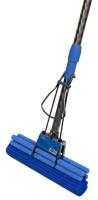 Швабра с 2-ым отжимом "Косичка" с алюм. креплением, метал. фиксатором и с метал. ручкой KD-8048