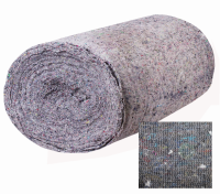 Полотно холстопрошивное серое 100% хлопок, шир.  80 см, в рулоне 50 п/м