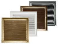 Решётка вентил. 200х200 бронза