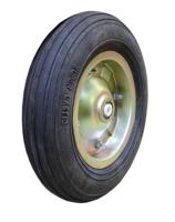 Колесо для тачки  с подшипником, литое, усиленное  3,5"х8", ось 16 мм