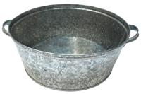 Таз оцинкованный  13л круглый  