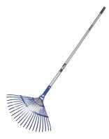 Грабли веерные пластинч. 22-зуб.  с алюм. черенком (Форсаж) 012502