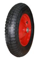 Колесо для тачки  с подшипником и камерой 3.5"х8", ось 16 мм