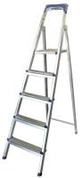 Лестница стремянка оцинк. сталь   6 ступ. (высота площадки: 1.2м; рабочая высота 3,3м)