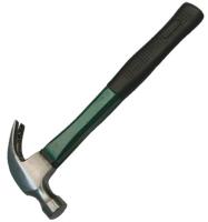 Молоток- гвоздодер 0.225 кг кованый, обрезин. ручка [888]