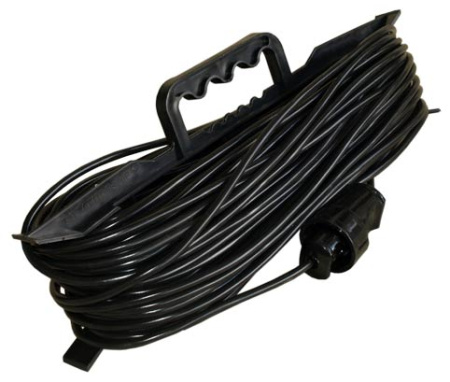 Удлинитель эл. 30 м 1 розет.на каркасе с ручкой 