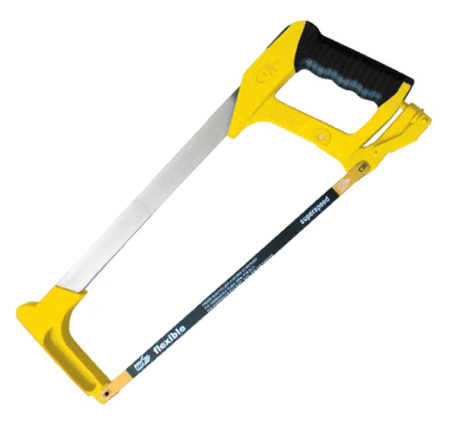 Ножовка по металлу 300 мм (два угла установки полотна) с пластиковой двухкомпон. ручкой  [888]