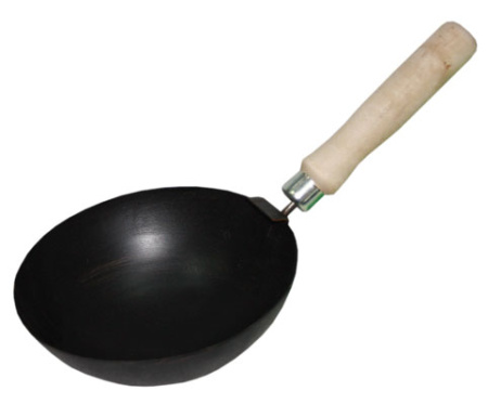 Ковш штукатурный 160 мм сферический с дерев. ручкой