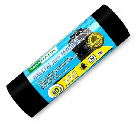 Мешок д/мусора 60 л ПНД 