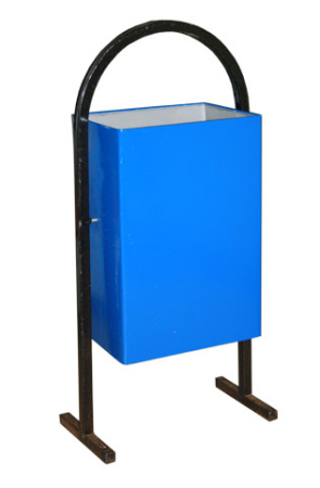 Урна для мусора  прямоуг. с АРКОЙ на двух опорах