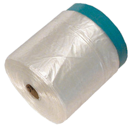 Рулоны защит. пленки 20000 *1800 мм с тканевой клеящ. лентой [888]