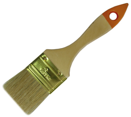 Кисть флейцeвая  1"     25 мм натуральная щетина "Вятка"