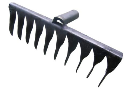 Грабли 10-зуб. (2.5мм) витые б/черен.