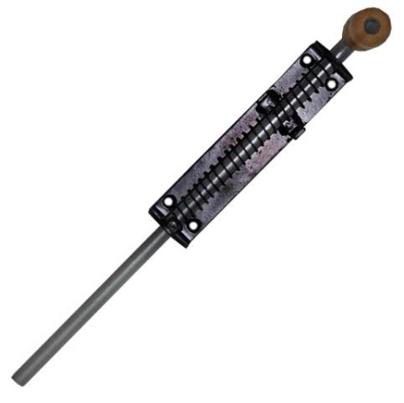 Задвижка гаражная 270мм универсальная с дер. ручк. с пружин. №22