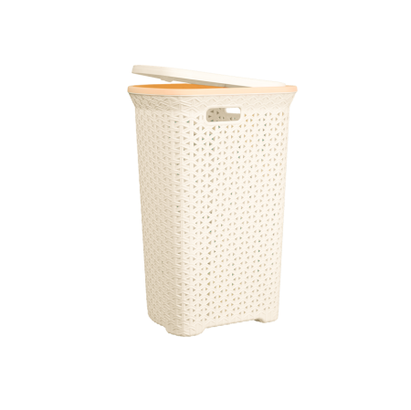Корзина для белья "ПЛЕТЕНКА" 55 л угловая