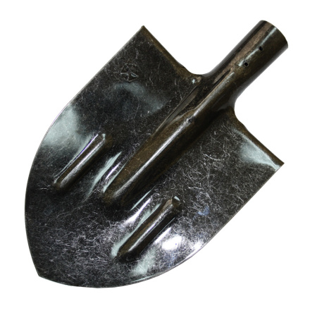 Лопата штыковая      рельсовая сталь (65Г,рессорно-пружинная) б/черен. (Россия)  