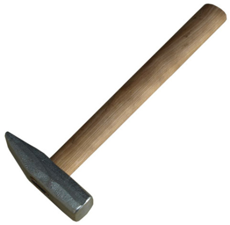 Молоток слесарный  0,5 кг квадр. оцинк. боек, дер. ручка [Сосновское]